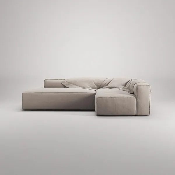 Divano A 3 Posti Grand Open End Left Sandshell/ Beige