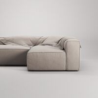 Divano A 3 Posti Grand Open End Left Sandshell/ Beige