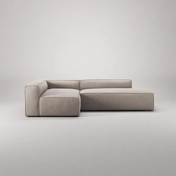 Grand 3-Seater Lounge Sofa Open End Right Sandshell/Beige
