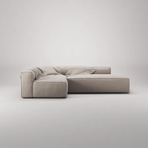 Grand 3-Seater Lounge Sofa Open End Right Sandshell/Beige