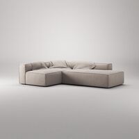 Grand 3-Seater Lounge Sofa Open End Right Sandshell/Beige