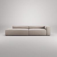 Grand 3-Personers Sofa Åben Ende Venstre Sandshell/Beige