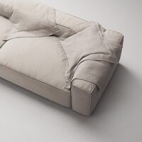 Grand 3-Personers Sofa Åben Ende Venstre Sandshell/Beige