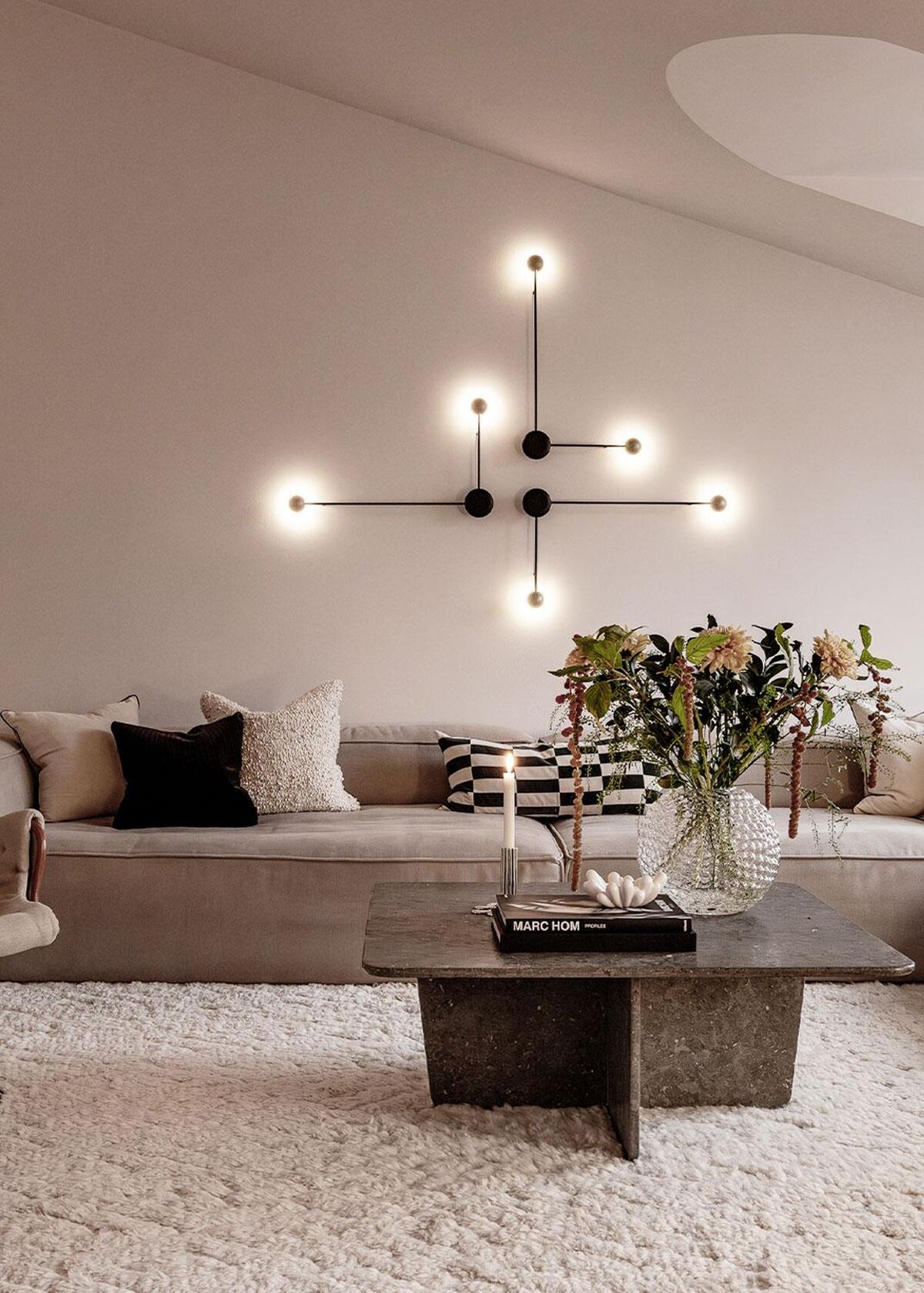 Grand 3-Personers Sofa Åben Ende Venstre Sandshell/Beige