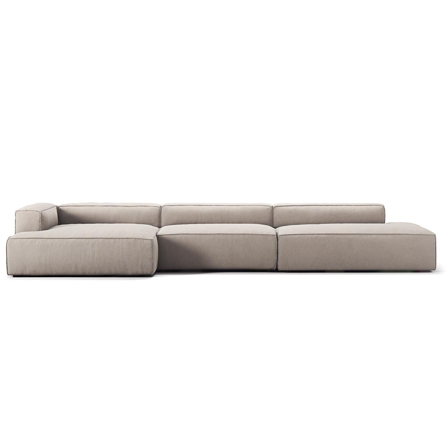 Grand Canapé 5 Places Extrémité Ouverte Droite Sandshell/Beige