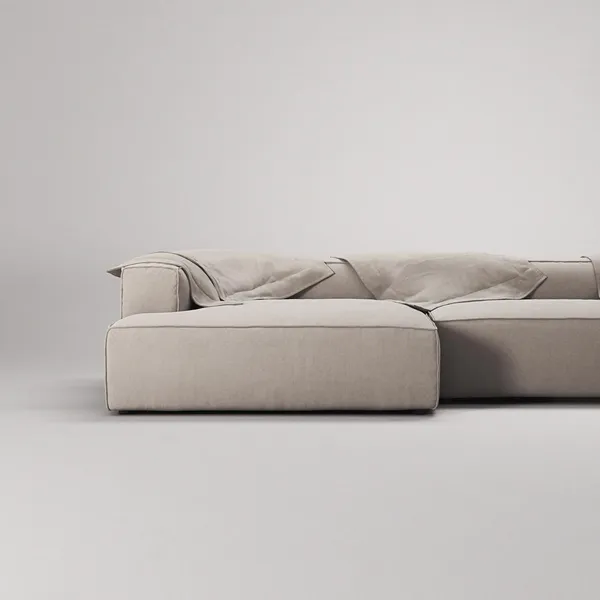 Grand 5-Seater Sofa Open End Right Sandshell/Beige