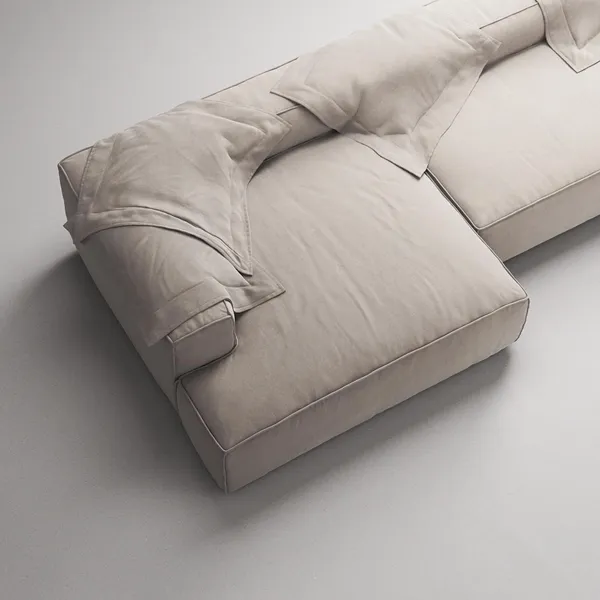 Grand 5-Seater Sofa Open End Right Sandshell/Beige