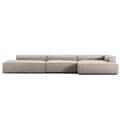 Divano Grand 5 Posti Aperto A Sinistra Color Sabbia/ Beige