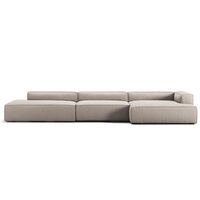 Divano Grand 5 Posti Aperto A Sinistra Color Sabbia/ Beige