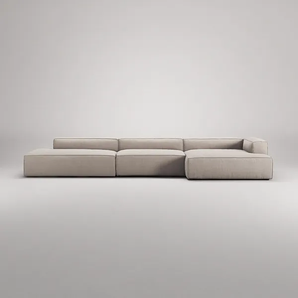 Grand 5-Seater Sofa Open End Left Sandshell/ Beige