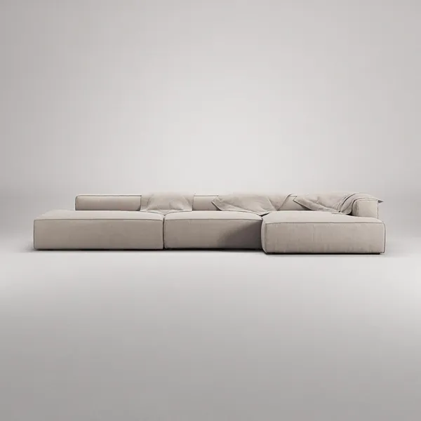 Grand 5-Seater Sofa Open End Left Sandshell/ Beige