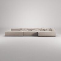 Grand 5-Seater Sofa Open End Left Sandshell/ Beige