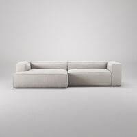 Grand 3-Seater Sofa Chaise Longue Left Moonwhite