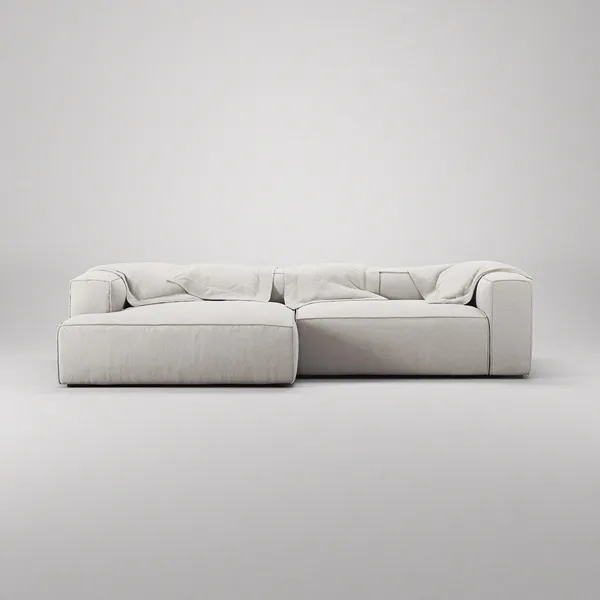 Grand 3-Seater Sofa Chaise Longue Left Moonwhite