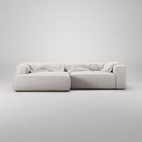 Grand 3-Seater Sofa Chaise Longue Left Moonwhite