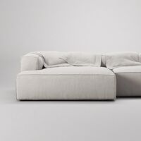 Grand 3-Seater Sofa Chaise Longue Left Moonwhite