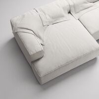 Grand 3-Seater Sofa Chaise Longue Left Moonwhite