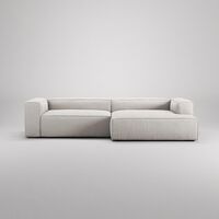 Grand 3-Seater Sofa Chaise Longue Right Moonwhite