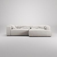 Grand 3-Seater Sofa Chaise Longue Right Moonwhite