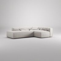 Divano A 3 Posti Grand Open End Left Moonwhite