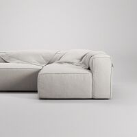 Divano A 3 Posti Grand Open End Left Moonwhite