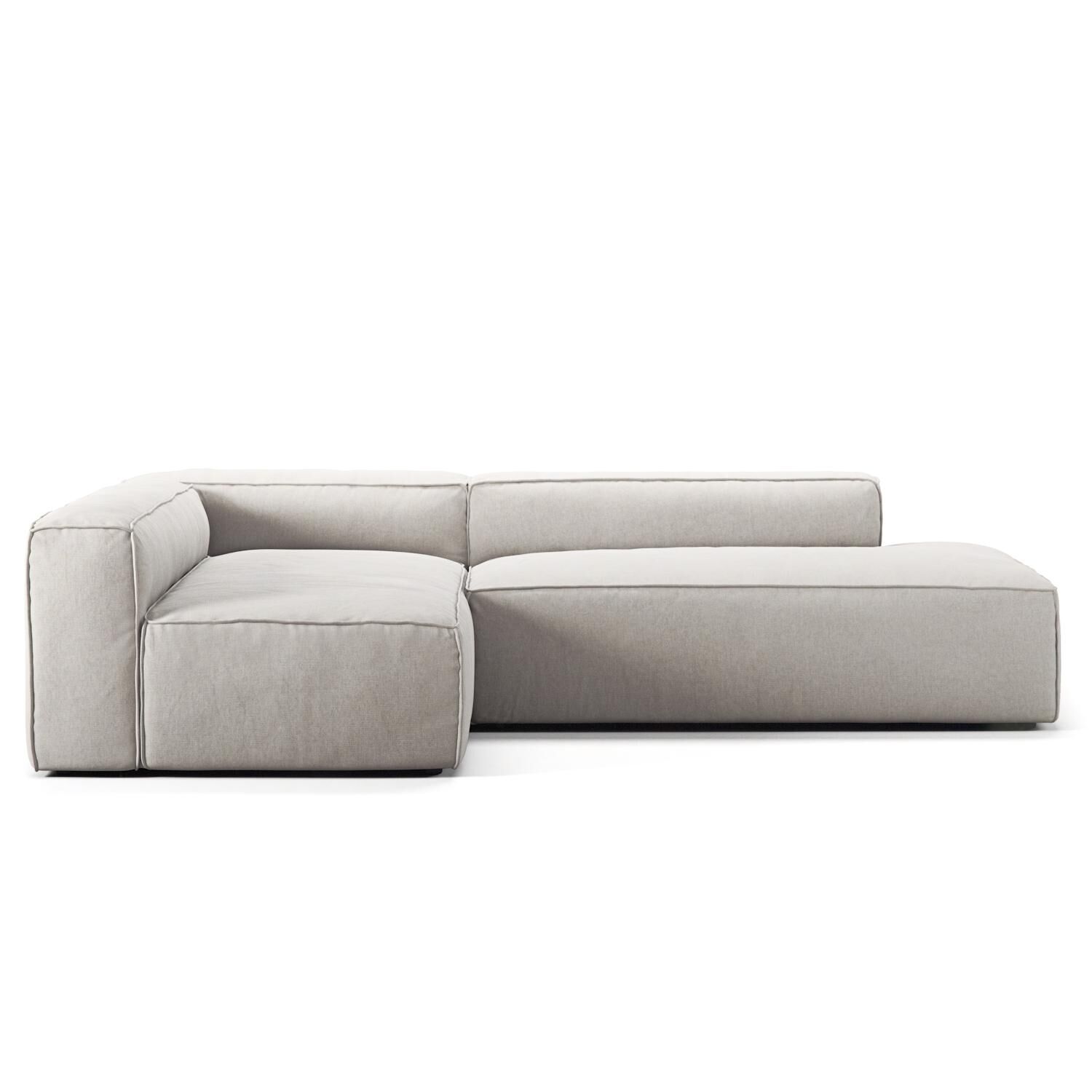 Grand 3-Seters Loungesofa Åpen Ende Høyre Moonwhite