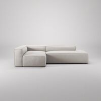 Grand 3-Seater Lounge Sofa Open End Right Moonwhite