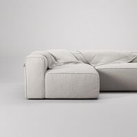 Grand 3-Seater Lounge Sofa Open End Right Moonwhite