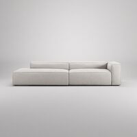 Grand 3-Seater Sofa Open End Left Moonwhite