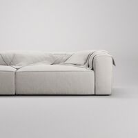Grand 3-Seater Sofa Open End Left Moonwhite