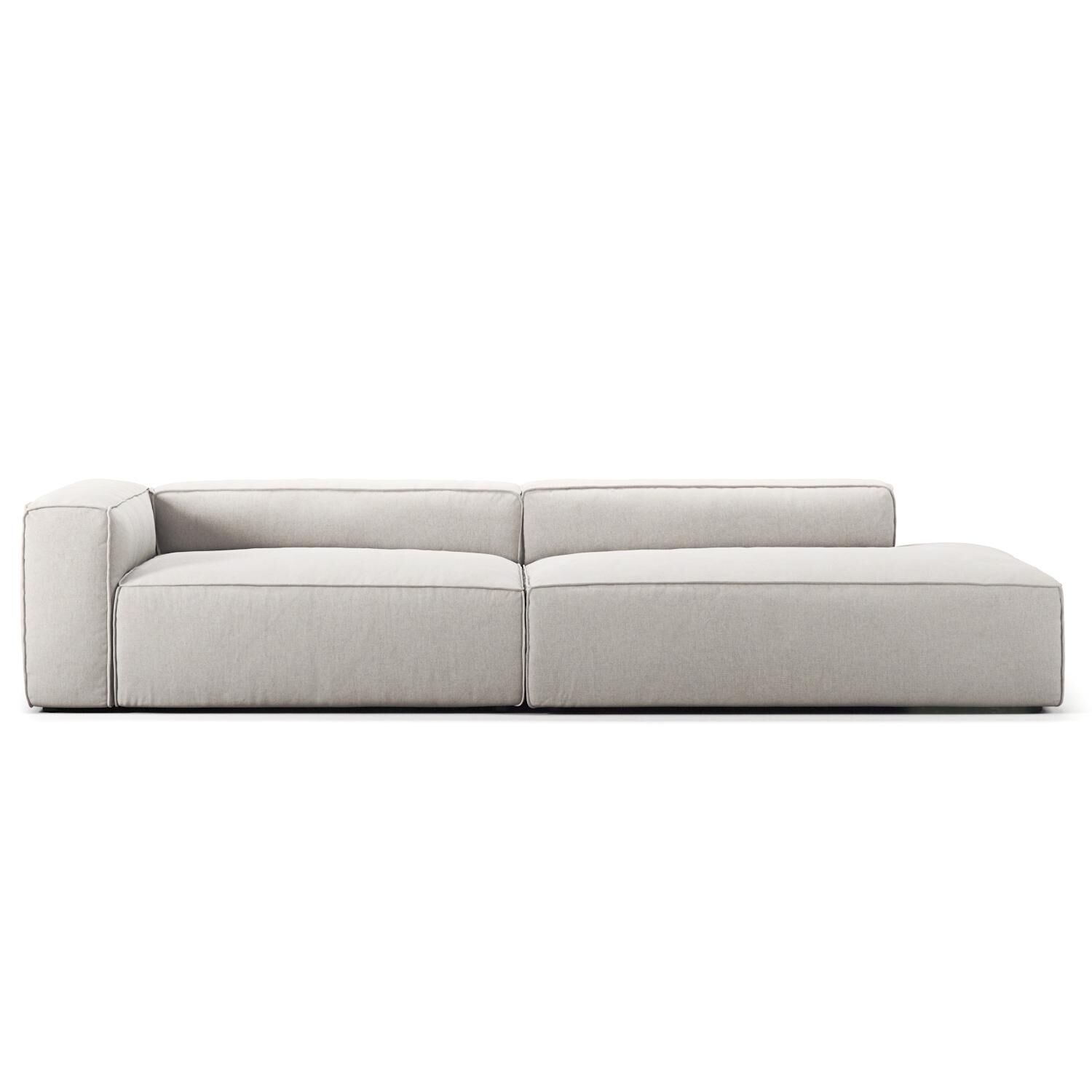 Grand 3-Seters Sofa Épen Ende Høyre Moonwhite