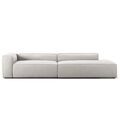 Grand 3-Seater Sofa Open End Right Moonwhite