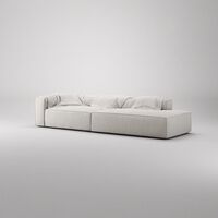 Grand 3-Seater Sofa Open End Right Moonwhite