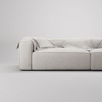 Grand 3-Seater Sofa Open End Right Moonwhite