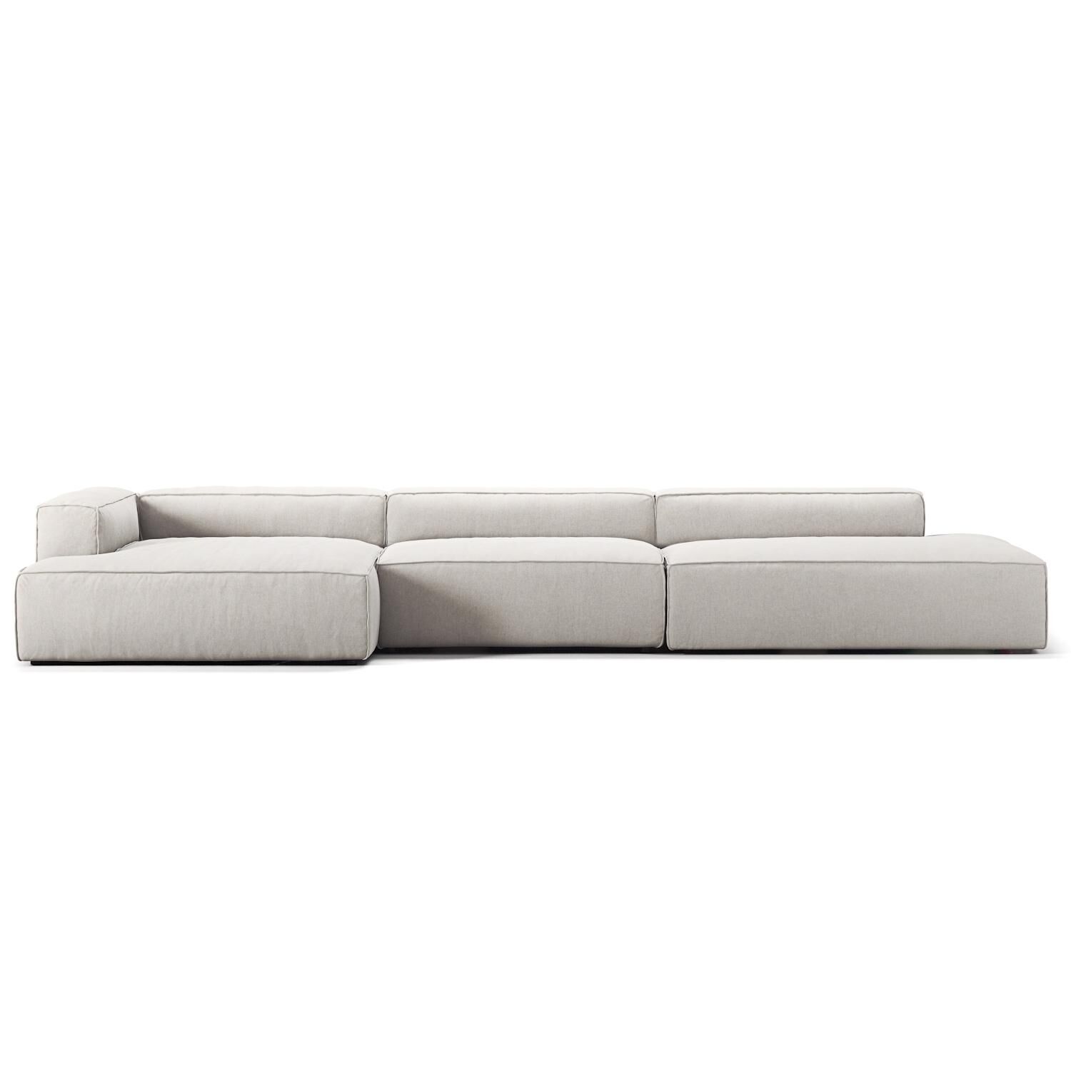 Grand 5-Seters Sofa Åpen Ende Høyre Moonwhite
