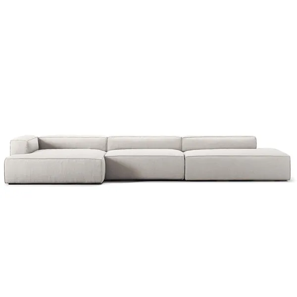 Grand 5-Seater Sofa Open End Right Moonwhite