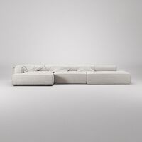 Grand 5-Seater Sofa Open End Right Moonwhite