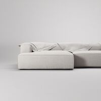 Grand 5-Seater Sofa Open End Right Moonwhite
