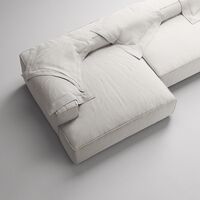 Grand 5-Seater Sofa Open End Right Moonwhite