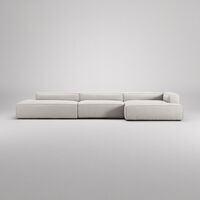 Grand 5-Seater Sofa Open End Left Moonwhite