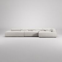 Grand 5-Seater Sofa Open End Left Moonwhite