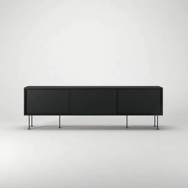 Vogue TV Bench With Legs 180 Anthracite/ Black