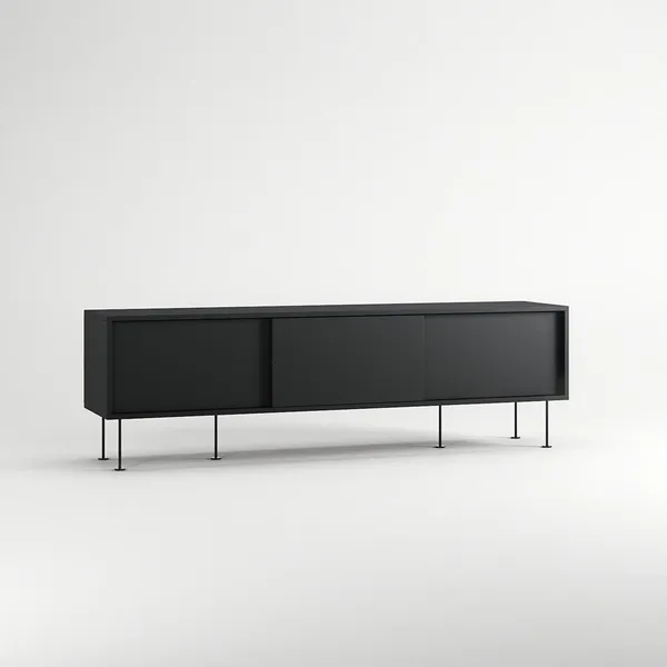 Vogue TV Bench With Legs 180 Anthracite/ Black