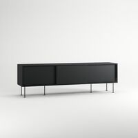 Vogue TV Bench With Legs 180 Anthracite/ Black
