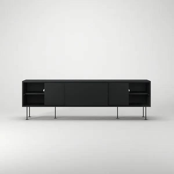 Vogue TV Bench With Legs 180 Anthracite/ Black