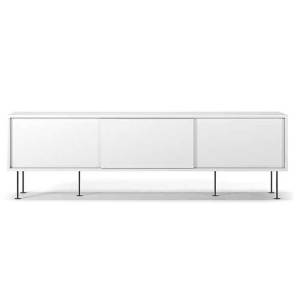 Vogue TV Bench With Legs 180 White/ Black