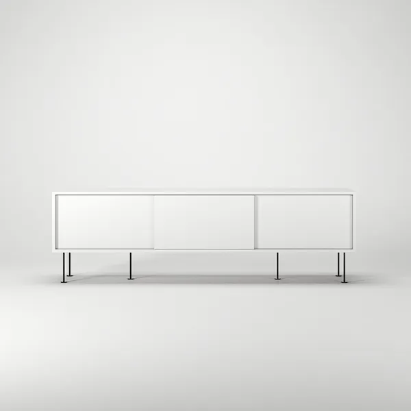 Mobile TV Vogue con Gambe 180 Bianco/ Nero