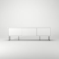 Mobile TV Vogue con Gambe 180 Bianco/ Nero