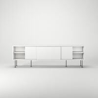 Mobile TV Vogue con Gambe 180 Bianco/ Nero