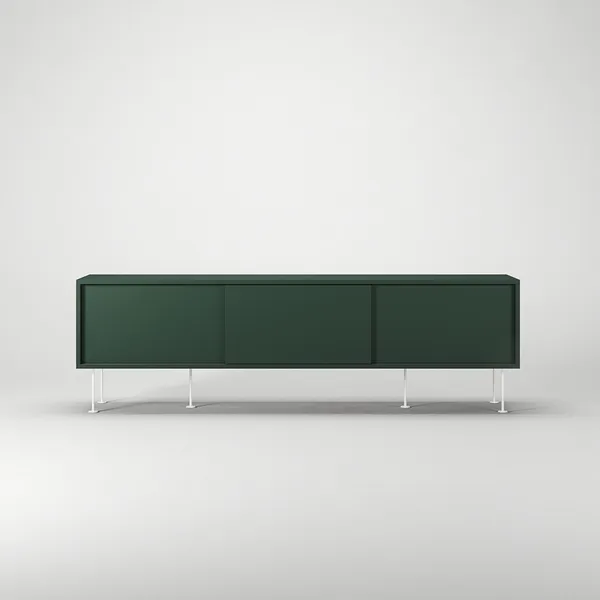 Vogue Mobile TV con Gambe 180 Verde/Bianco